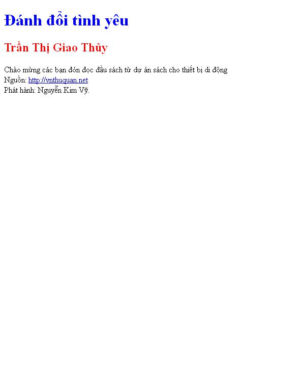 Cover of Đánh đổi tình yêu